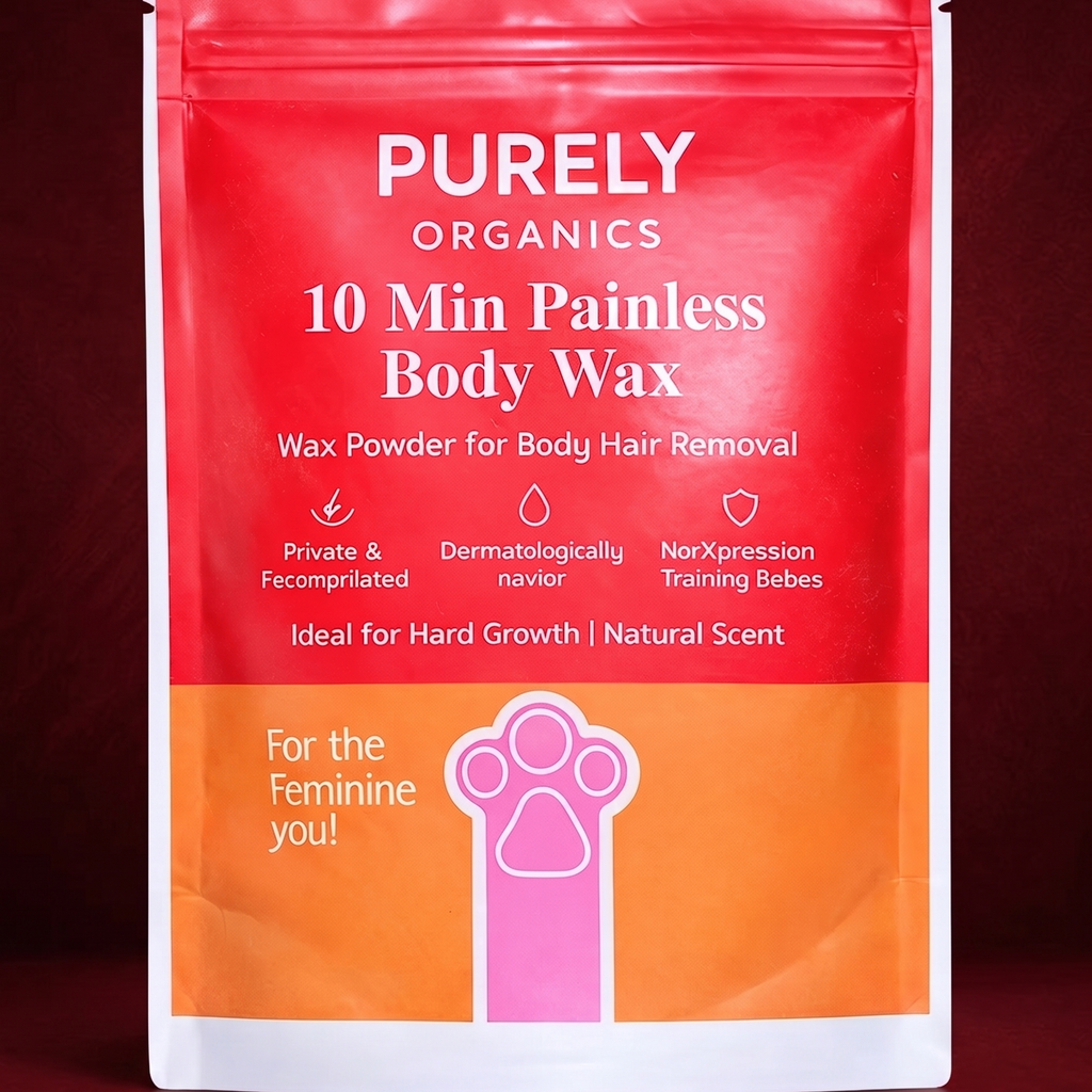 100% Organic Herbal Wax Powder | Painless No-Strip Hair Removal