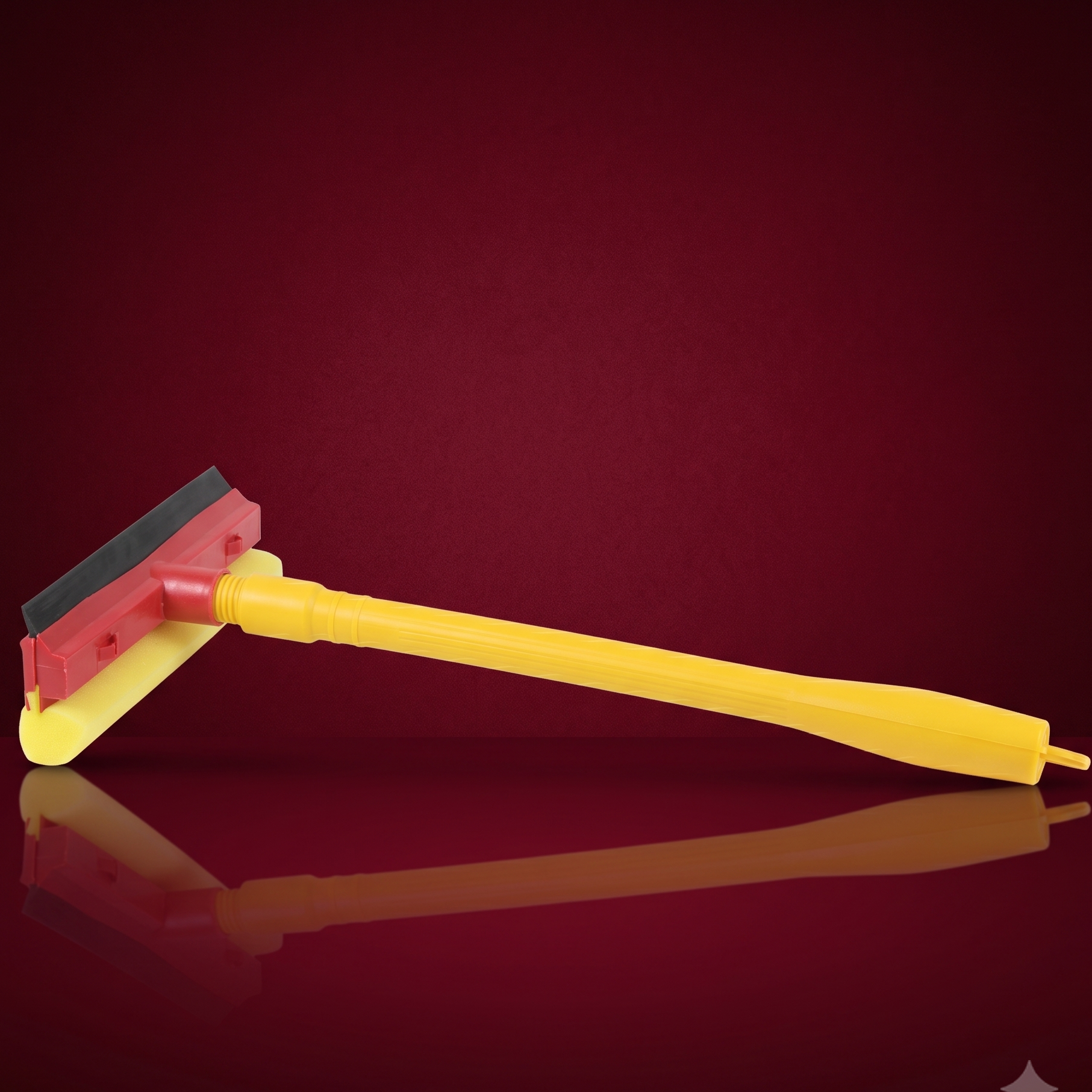 2-in-1 Double Sided Glass Squeegee & Sponge | Car & Window Cleaning Wiper