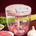 Speedy 5-Blade Manual Food Chopper (900ml) | Tear-Free Onion Cutter & Veggie Slicer