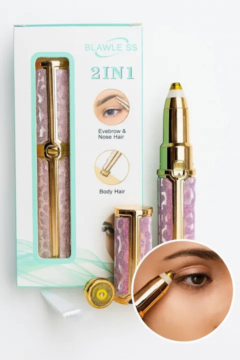 2-in-1 Rechargeable Facial Hair Remover & Epilator for Women | Painless Trimmer