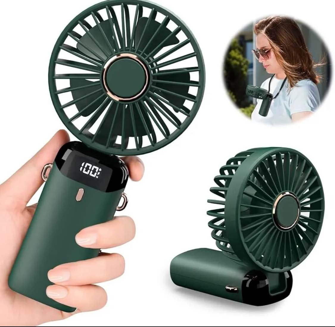 Portable Rechargeable Mini Fan (Chota Pankha) | Silent USB Desk Fan for Office & Travel