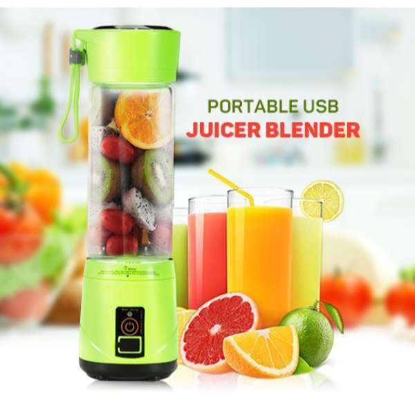 380ml Portable Juicer Cup & Mini Blender | 6-Blade USB Rechargeable Mixer