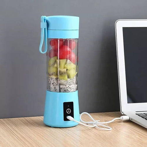 380ml Portable Juicer Cup & Mini Blender | 6-Blade USB Rechargeable Mixer