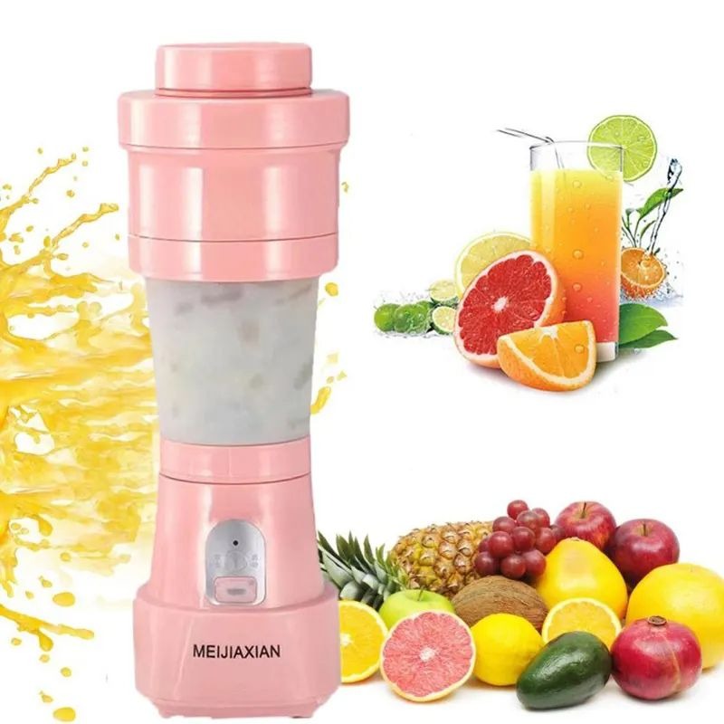 Ultimate 8-Blade Foldable Travel Blender | Wireless Charging Fresh Juice Maker