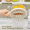Ultimate Space-Saving Folding Colander | Heavy-Duty Double-Layer Dish Washing Basin