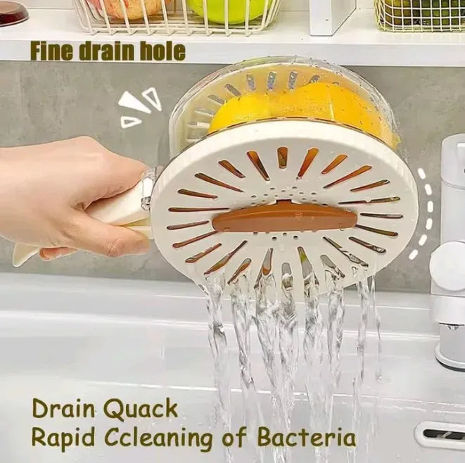 Ultimate Space-Saving Folding Colander | Heavy-Duty Double-Layer Dish Washing Basin