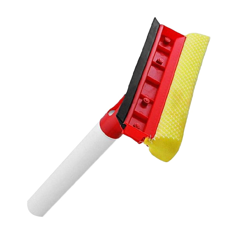 2-in-1 Double Sided Glass Squeegee & Sponge | Car & Window Cleaning Wiper