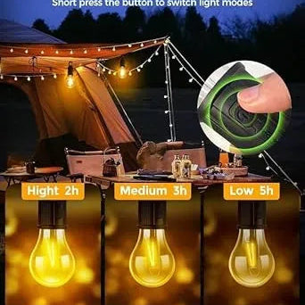 Ultimate Portable LED Hanging Light | Bright 3-Mode Rechargeable Camp Bulb