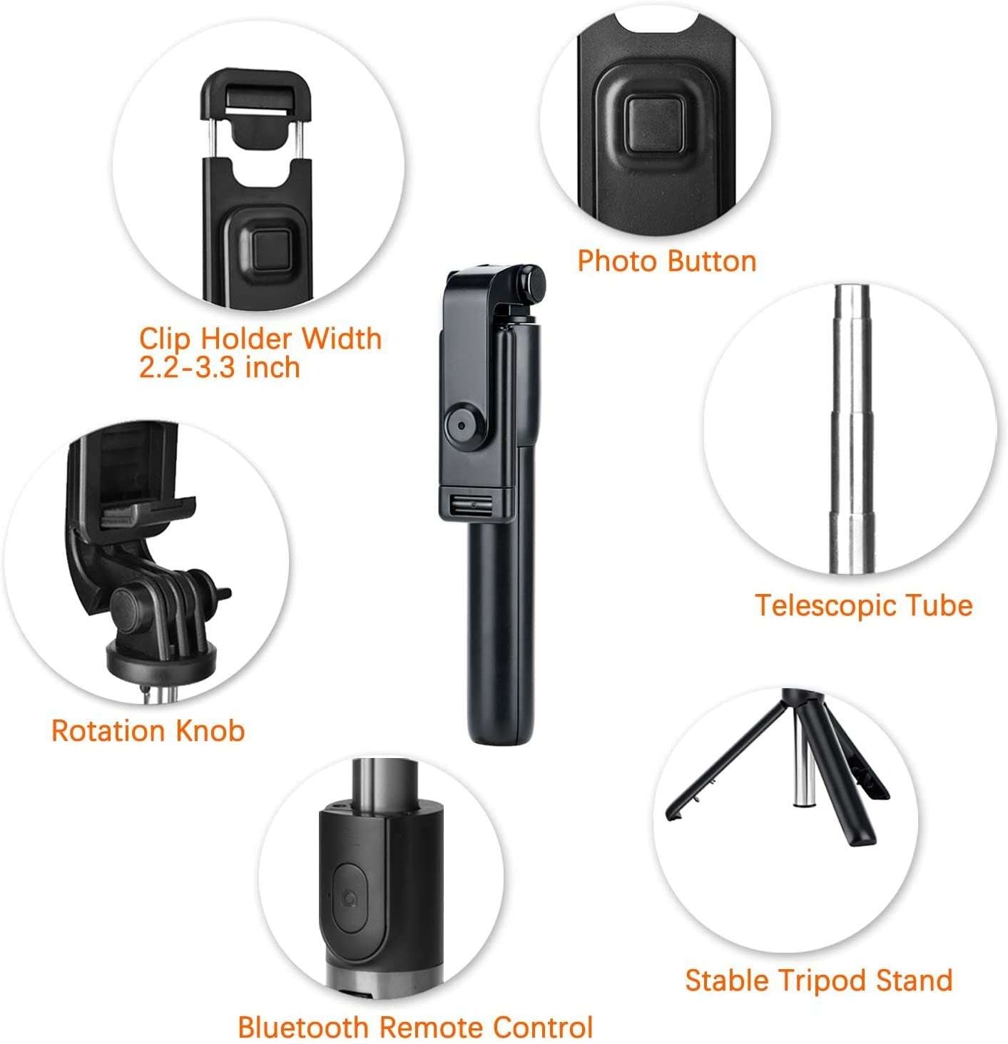 Ultimate Zero-Battery Wired Selfie Stick | Durable Metal Vlogging Pole for Smartphones