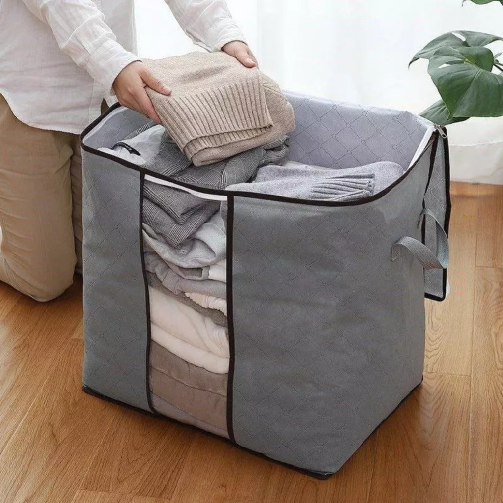 Large Waterproof Clothes & Blanket Storage Bags (1-10 Pack) | Folding Closet Organizer