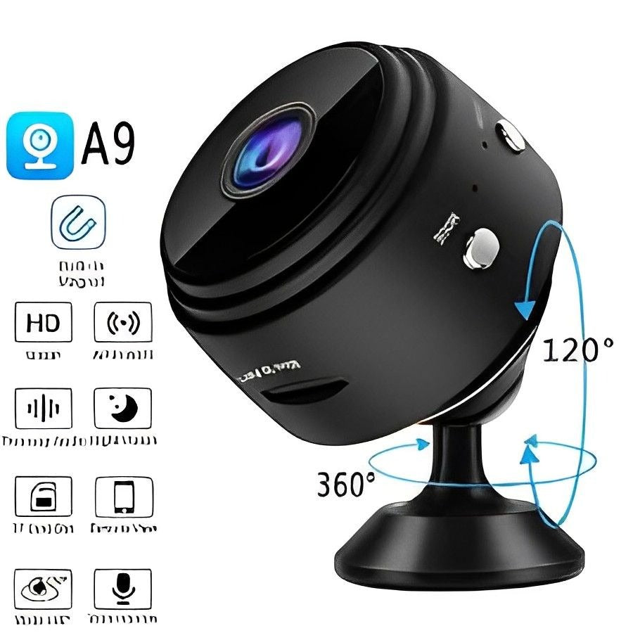 1080p HD Mini WiFi Security Camera | Wireless Indoor Surveillance & Voice Recorder