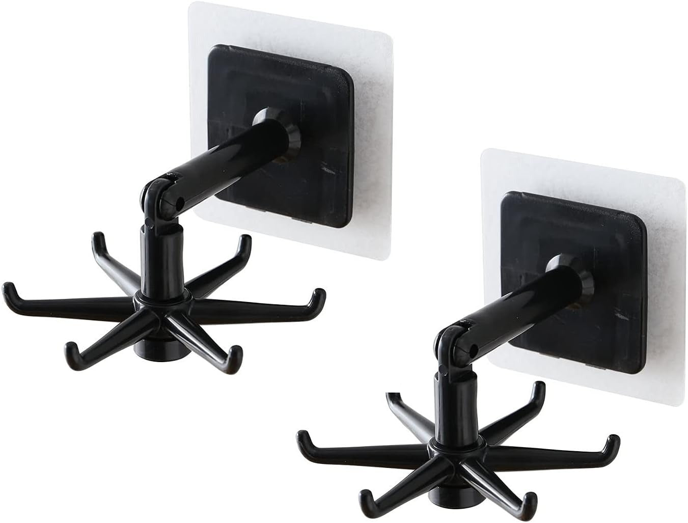 Space-Saving 360° Rotating Hook | Heavy-Duty Adhesive Multi-Purpose Hanger