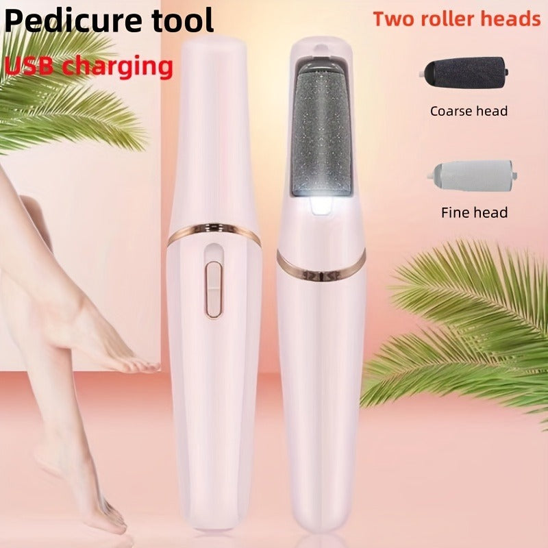 Premium Electric Foot File & Callus Remover | Automatic Pedicure Machine with LED Light