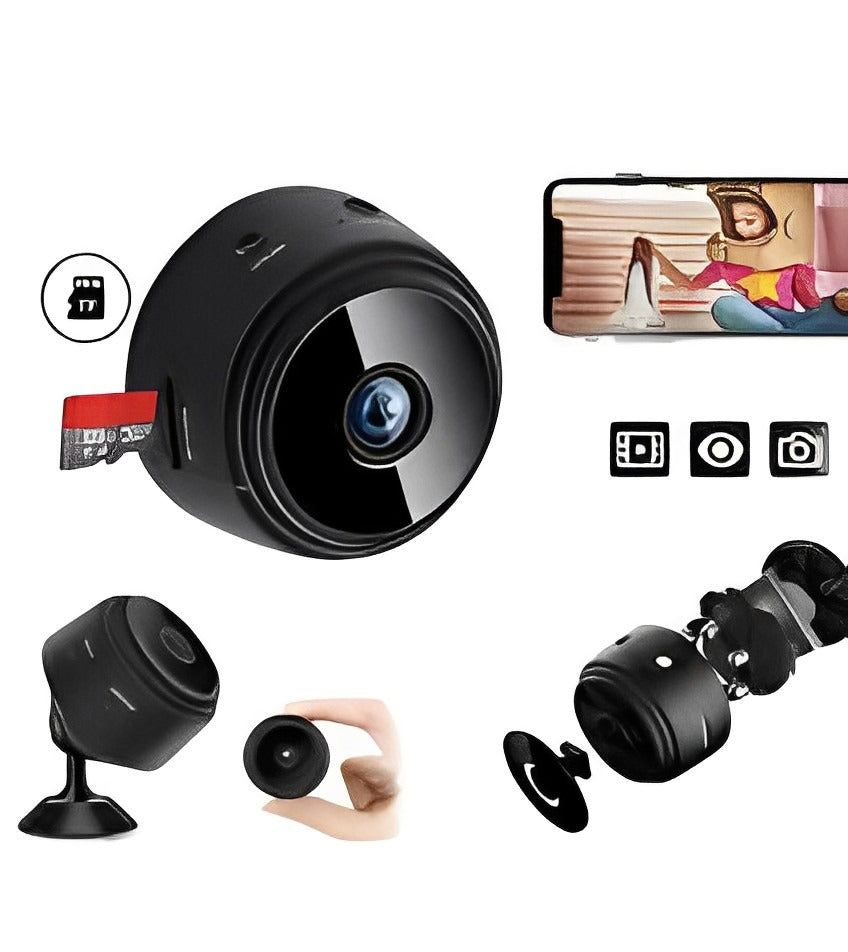 1080p HD Mini WiFi Security Camera | Wireless Indoor Surveillance & Voice Recorder