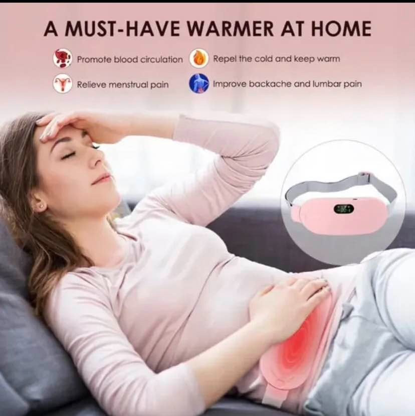 Portable Menstrual Heating Pad & Massage Belt | Electric Cramp Relief Massager