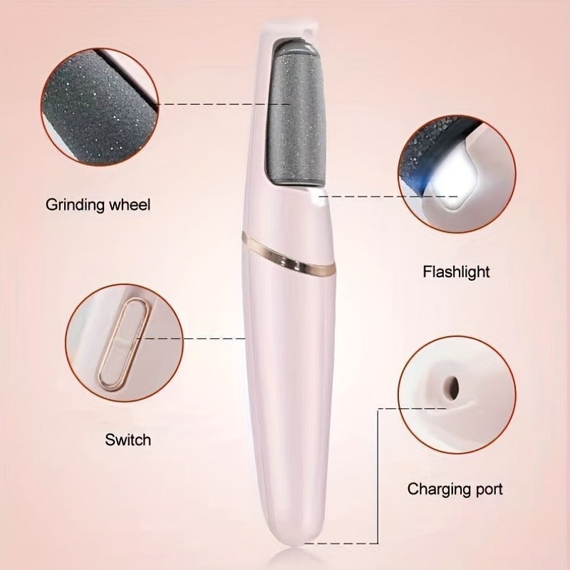 Premium Electric Foot File & Callus Remover | Automatic Pedicure Machine with LED Light
