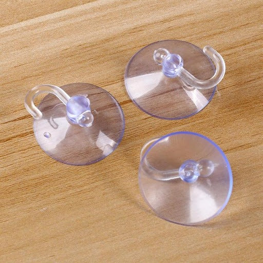6-Pack Heavy Duty Adhesive Wall Hooks | Transparent Multipurpose Kitchen & Bath Hangers