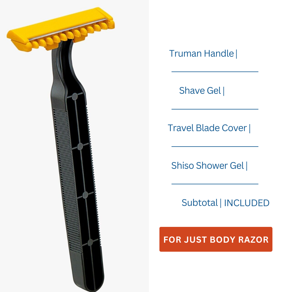 Ultimate Premium Men's Shaving Razor | Treet Tidy Black Irritation-Free Grooming