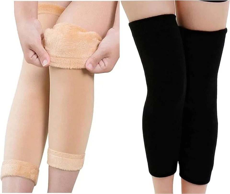 Premium Thermal Knee & Leg Warmers | Ultra-Soft Fleece-Lined Wool Sleeves