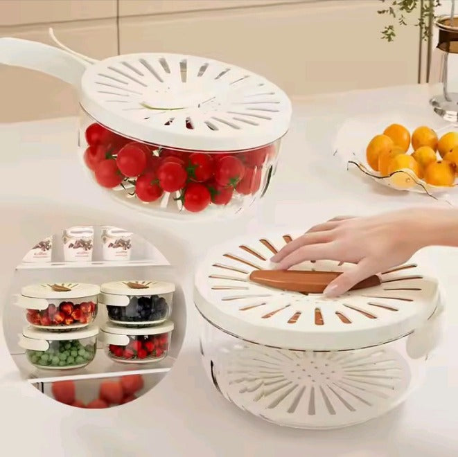 Ultimate Space-Saving Folding Colander | Heavy-Duty Double-Layer Dish Washing Basin