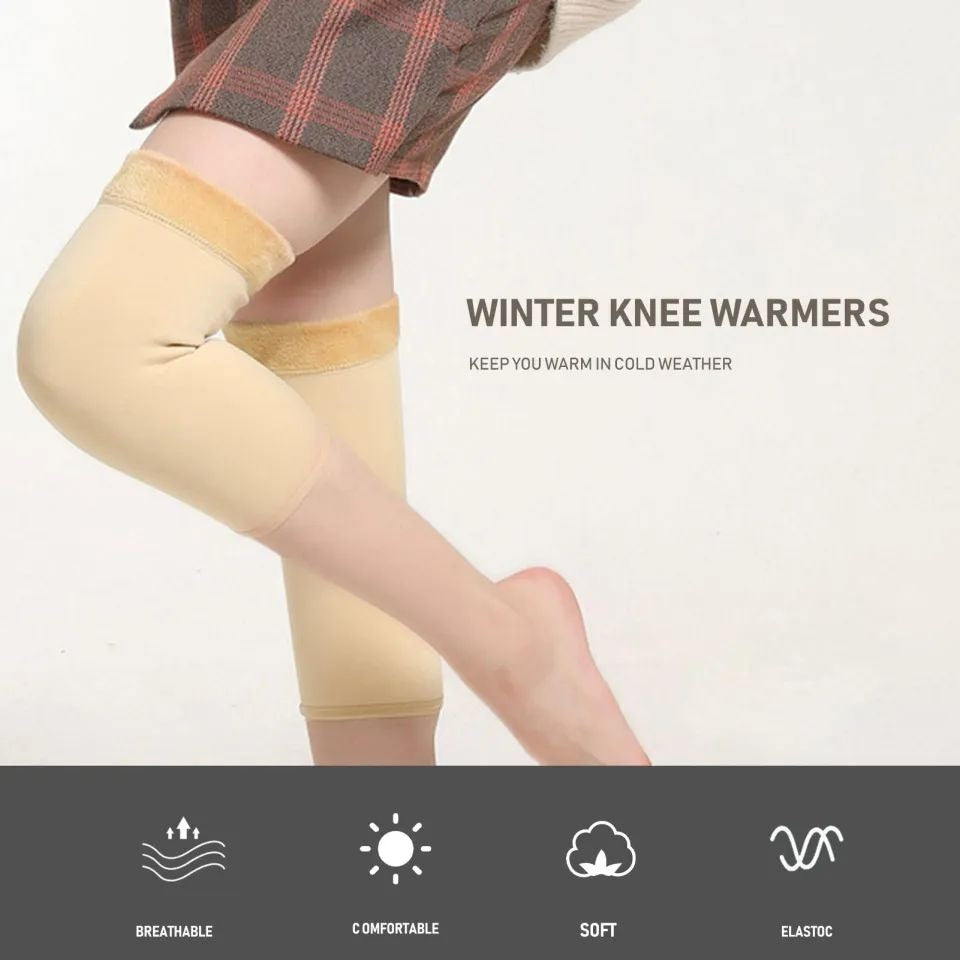 Premium Thermal Knee & Leg Warmers | Ultra-Soft Fleece-Lined Wool Sleeves