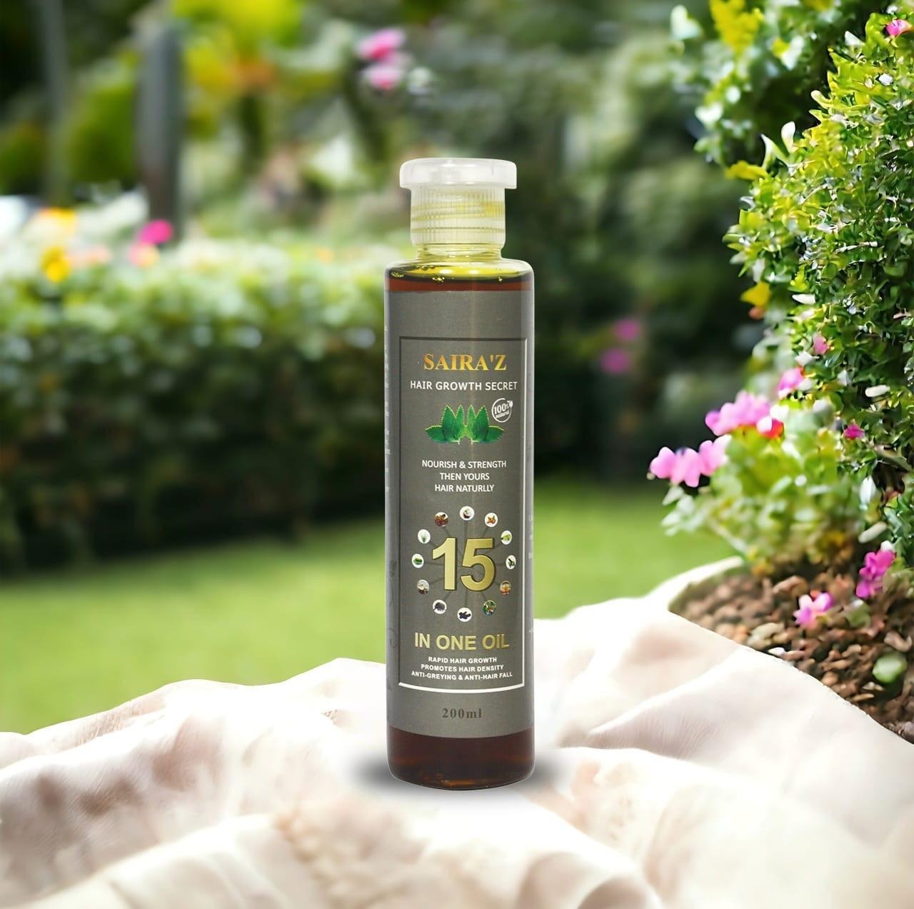 Saira'z Ultimate Hair Growth & Shine Oil | Stop Hair Fall Naturally (Free Delivery)