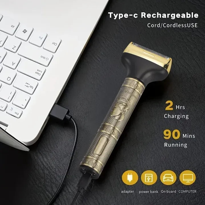 Ultimate Zero-Gapped T9 Hair Clipper | Professional Cordless Men's Grooming Kit