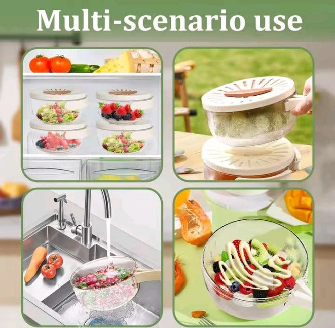 Ultimate Space-Saving Folding Colander | Heavy-Duty Double-Layer Dish Washing Basin