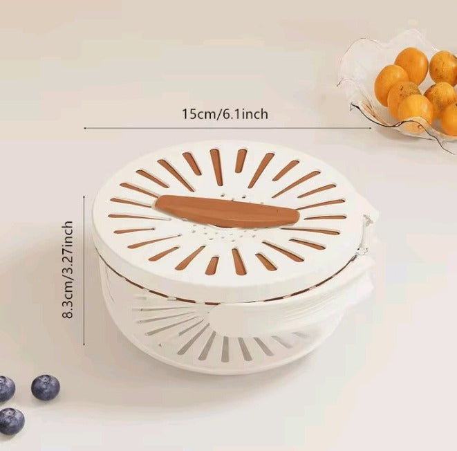 Ultimate Space-Saving Folding Colander | Heavy-Duty Double-Layer Dish Washing Basin
