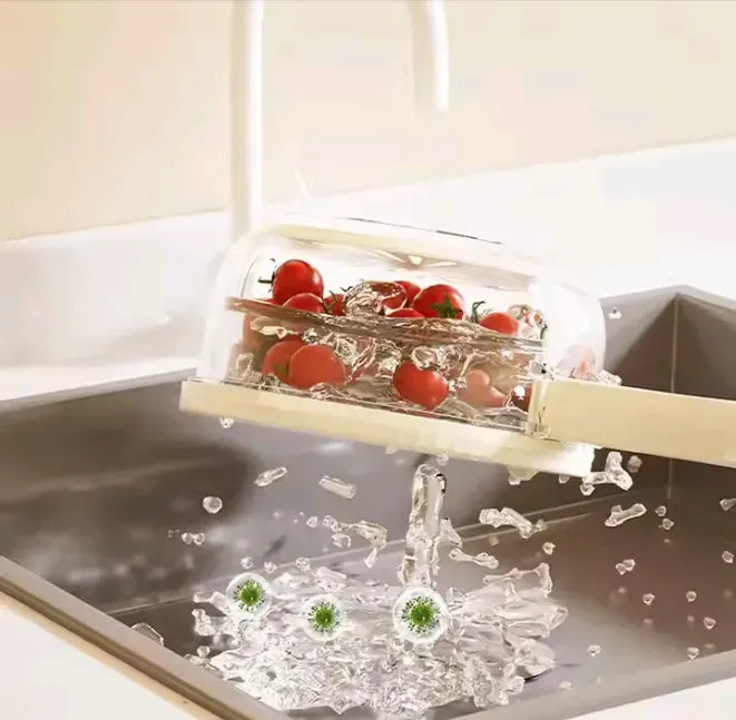 Ultimate Space-Saving Folding Colander | Heavy-Duty Double-Layer Dish Washing Basin